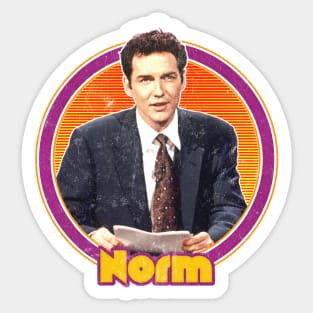 Norm Macdonald // 90s Style Retro-Look Fan Design Sticker